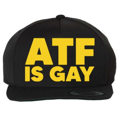 ATF Is Gay Wool Snapback Cap