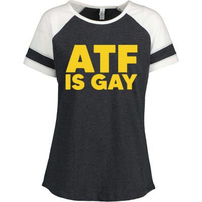 ATF Is Gay Enza Ladies Jersey Colorblock Tee