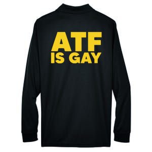 ATF Is Gay Performance Long Sleeve Polo