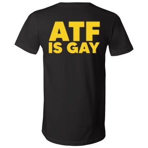 ATF Is Gay V-Neck T-Shirt