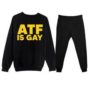 ATF Is Gay Premium Crewneck Sweatsuit Set