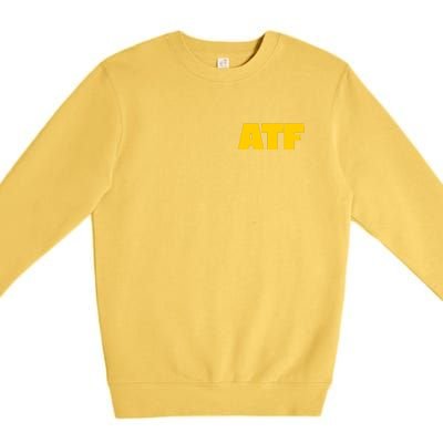 Atf Is Gay Front And Back Human Rights Equality Pride Premium Crewneck Sweatshirt