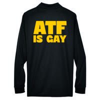 Atf Is Gay Front And Back Human Rights Equality Pride Performance Long Sleeve Polo