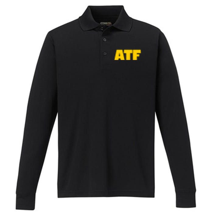 Atf Is Gay Front And Back Human Rights Equality Pride Performance Long Sleeve Polo