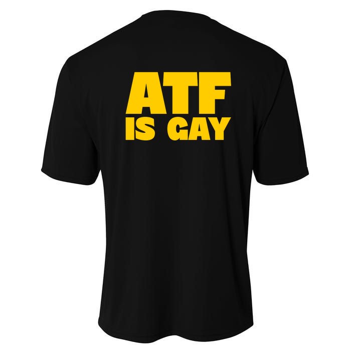 Atf Is Gay Front And Back Human Rights Equality Pride Youth Performance Sprint T-Shirt