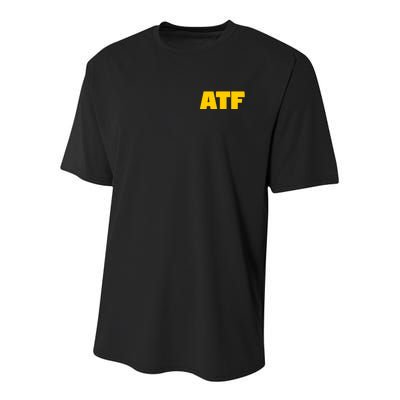 Atf Is Gay Front And Back Human Rights Equality Pride Youth Performance Sprint T-Shirt