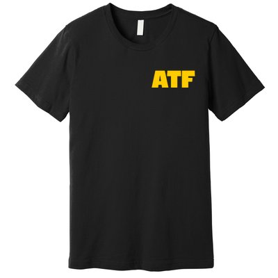 Atf Is Gay Front And Back Human Rights Equality Pride Premium T-Shirt