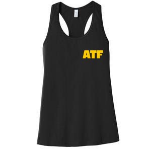 Atf Is Gay Front And Back Human Rights Equality Pride Women's Racerback Tank