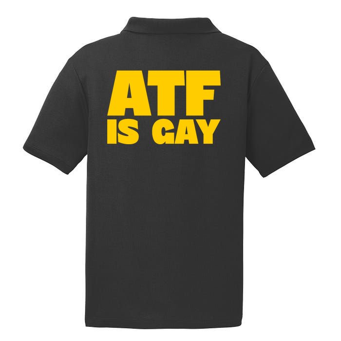 Atf Is Gay Front And Back Human Rights Equality Pride PosiCharge RacerMesh Polo