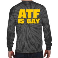 Atf Is Gay Front And Back Human Rights Equality Pride Tie-Dye Long Sleeve Shirt