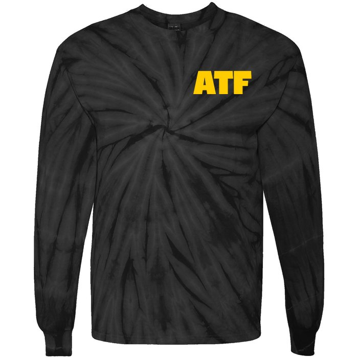 Atf Is Gay Front And Back Human Rights Equality Pride Tie-Dye Long Sleeve Shirt