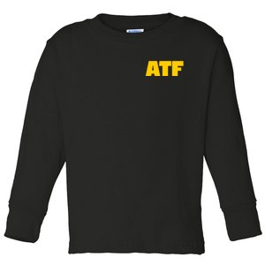 Atf Is Gay Front And Back Human Rights Equality Pride Toddler Long Sleeve Shirt