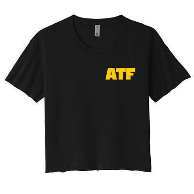 Atf Is Gay Front And Back Human Rights Equality Pride Women's Crop Top Tee