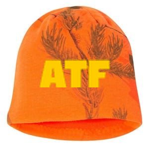 Atf Is Gay Front And Back Human Rights Equality Pride Kati - Camo Knit Beanie