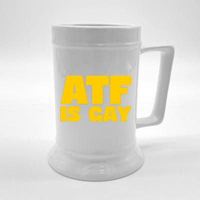 Atf Is Gay Front And Back Human Rights Equality Pride Beer Stein