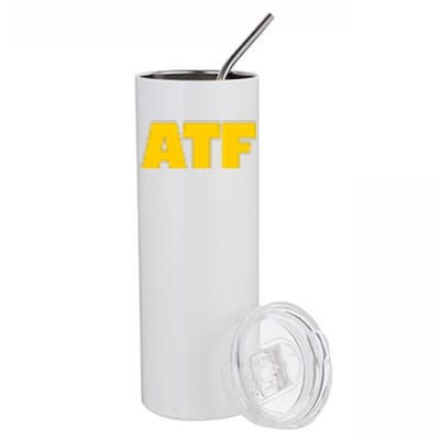 Atf Is Gay Front And Back Human Rights Equality Pride Stainless Steel Tumbler