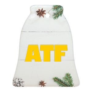 Atf Is Gay Front And Back Human Rights Equality Pride Ceramic Bell Ornament