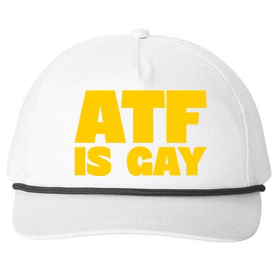 Atf Is Gay Human Rights Equality Pride Snapback Five-Panel Rope Hat