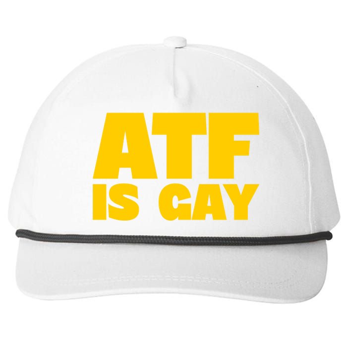 Atf Is Gay Human Rights Equality Pride Snapback Five-Panel Rope Hat