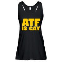 Atf Is Gay Human Rights Equality Pride Ladies Essential Flowy Tank