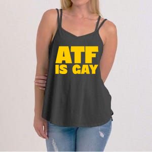 Atf Is Gay Human Rights Equality Pride Women's Strappy Tank