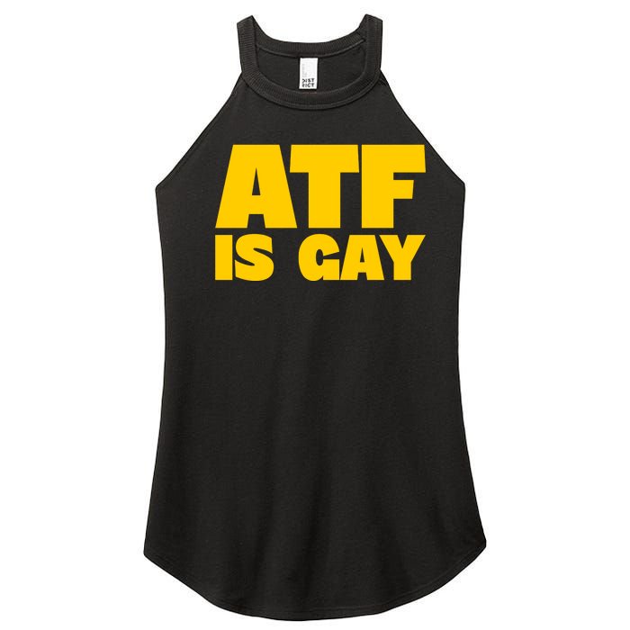 Atf Is Gay Human Rights Equality Pride Women’s Perfect Tri Rocker Tank