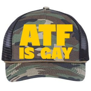 Atf Is Gay Human Rights Equality Pride Retro Rope Trucker Hat Cap