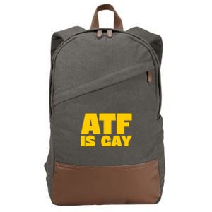 Atf Is Gay Human Rights Equality Pride Cotton Canvas Backpack