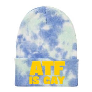 Atf Is Gay Human Rights Equality Pride Tie Dye 12in Knit Beanie