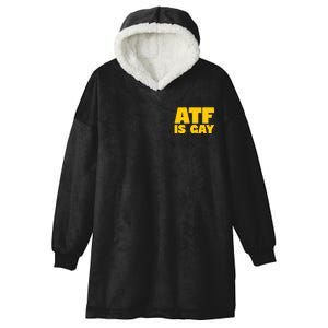 Atf Is Gay Human Rights Equality Pride Pocket Print Hooded Wearable Blanket