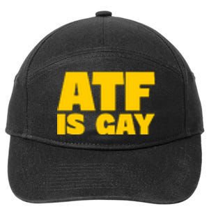 Atf Is Gay Human Rights Equality Pride Pocket Print 7-Panel Snapback Hat