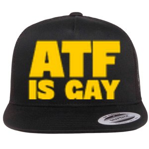 Atf Is Gay Human Rights Equality Pride Pocket Print Flat Bill Trucker Hat