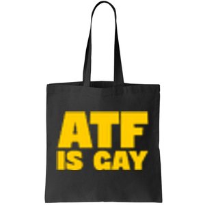 Atf Is Gay Human Rights Equality Pride Pocket Print Tote Bag