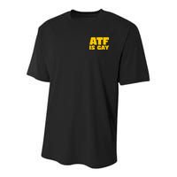 Atf Is Gay Human Rights Equality Pride Pocket Print Youth Performance Sprint T-Shirt