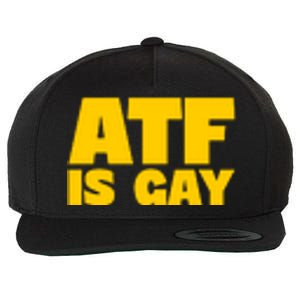 Atf Is Gay Human Rights Equality Pride Pocket Print Wool Snapback Cap