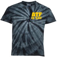 Atf Is Gay Human Rights Equality Pride Pocket Print Kids Tie-Dye T-Shirt