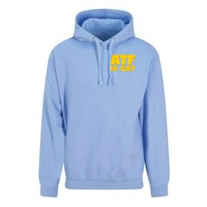 Atf Is Gay Human Rights Equality Pride Pocket Print Unisex Surf Hoodie