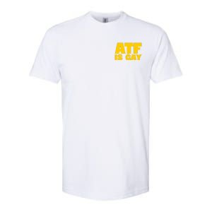 Atf Is Gay Human Rights Equality Pride Pocket Print Softstyle CVC T-Shirt