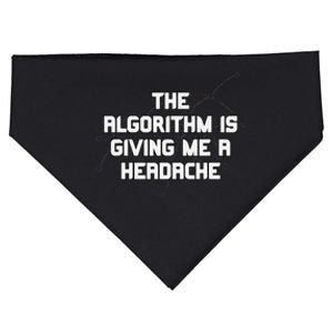 Algorithm Is Giving Me A Headache Futuristic Data Network USA-Made Doggie Bandana