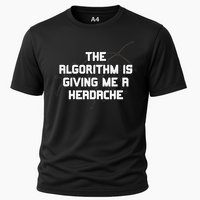 Algorithm Is Giving Me A Headache Futuristic Data Network Cooling Performance Crew T-Shirt