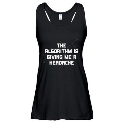Algorithm Is Giving Me A Headache Futuristic Data Network Ladies Essential Flowy Tank