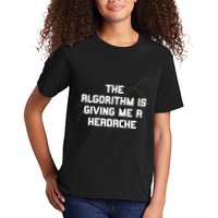 Algorithm Is Giving Me A Headache Futuristic Data Network Kids T-Shirt