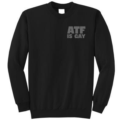 Atf Is Gay Human Rights Equality Pride Greystyle Pocket Print Sweatshirt