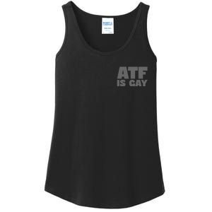 Atf Is Gay Human Rights Equality Pride Greystyle Pocket Print Ladies Essential Tank