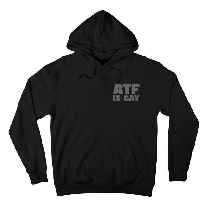 Atf Is Gay Human Rights Equality Pride Greystyle Pocket Print Tall Hoodie