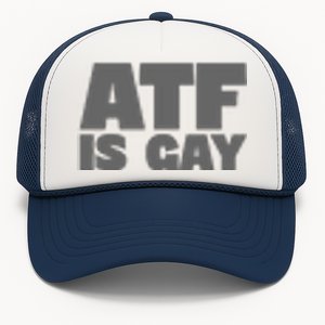 Atf Is Gay Human Rights Equality Pride Greystyle Pocket Print Trucker Hat