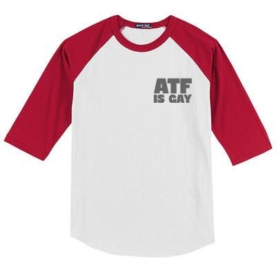 Atf Is Gay Human Rights Equality Pride Greystyle Pocket Print Kids Colorblock Raglan Jersey