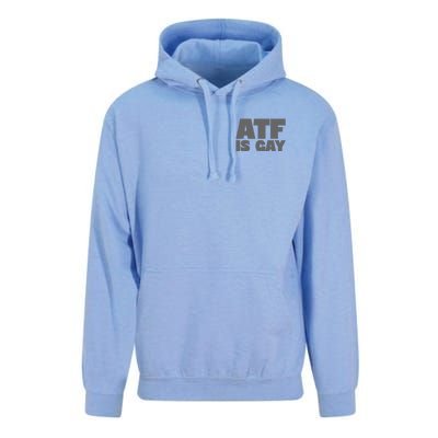 Atf Is Gay Human Rights Equality Pride Greystyle Pocket Print Unisex Surf Hoodie