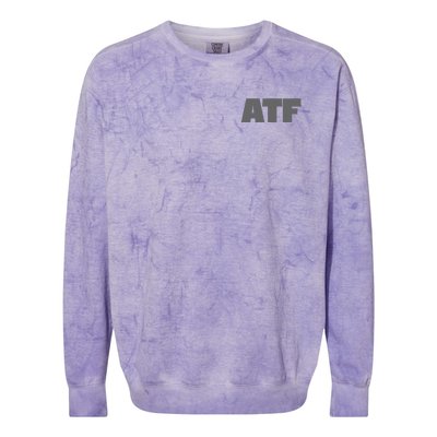 Atf Is Gay Human Rights Equality Pride Greystyle Front And Back Colorblast Crewneck Sweatshirt