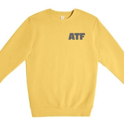 Atf Is Gay Human Rights Equality Pride Greystyle Front And Back Premium Crewneck Sweatshirt